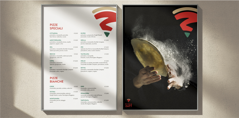 Pizzeria Zat Brand Identity IN lab Comunicazione
